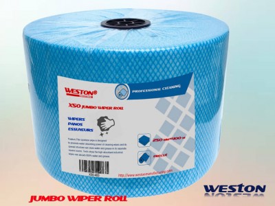 HACCP Perforated Spunlace Jumbo Wiper Rolls X50 Spunlaced Cloth Large Roll